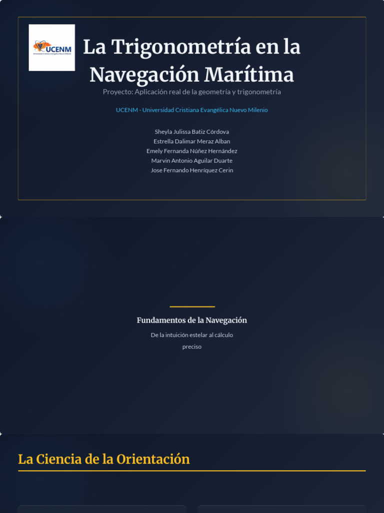 Trigonometría en Navegación Marítima | PDF | Trigonometría | Sistema de ...