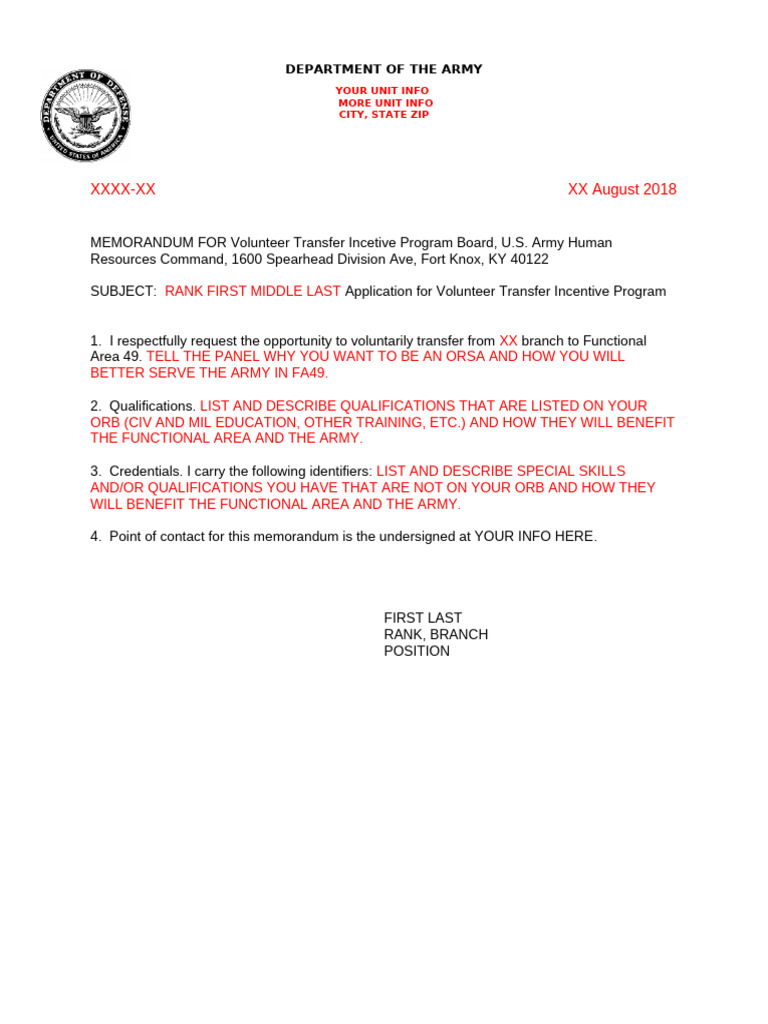 Volunteer Transfer Incentive Application | PDF