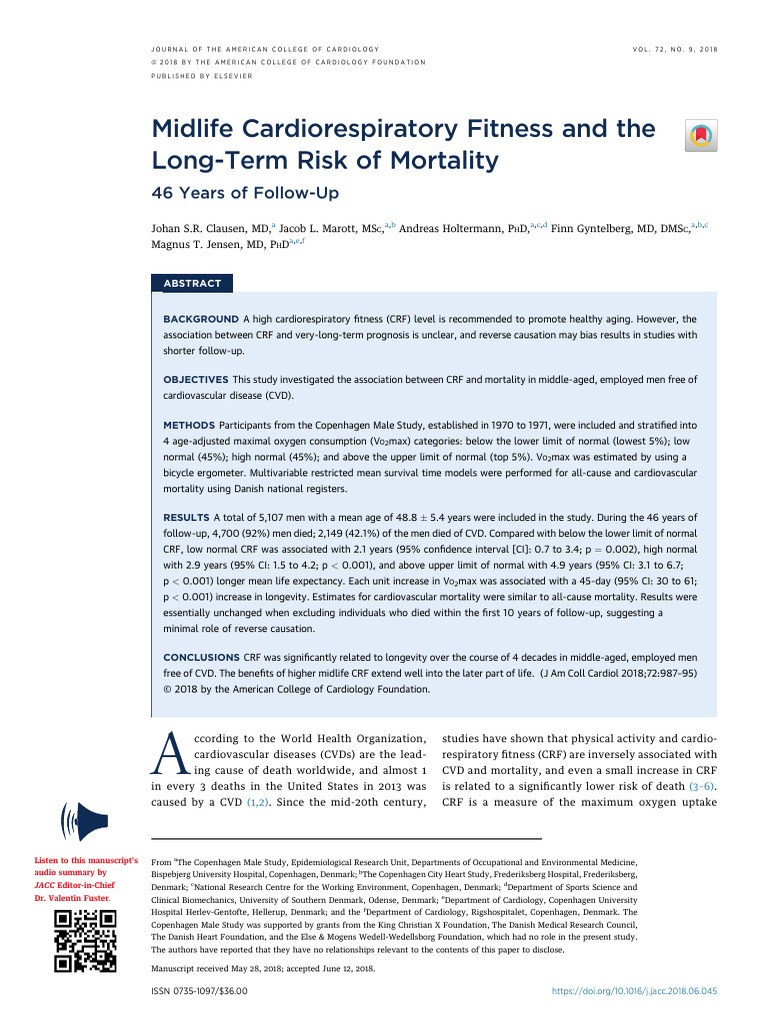 2018 Midlife Cardiorespiratory Fitness and TheLong-Term Risk of ...