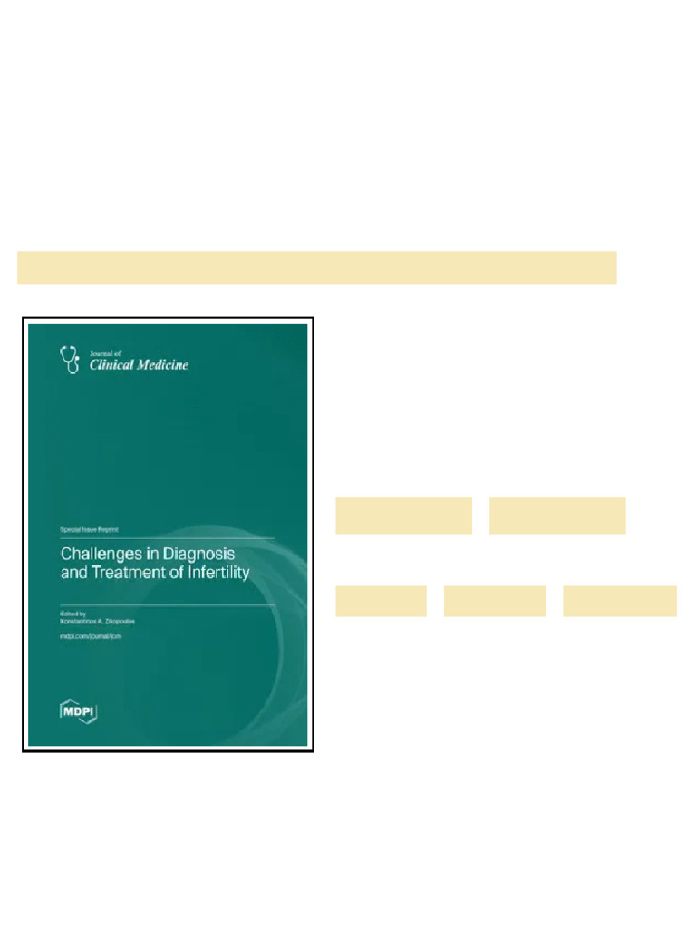 Challenges in Diagnosis and Treatment of Infertility ebook long edition ...