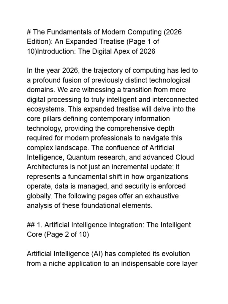 Modern Computing Trends 2026 Overview | PDF | Cloud Computing | Databases