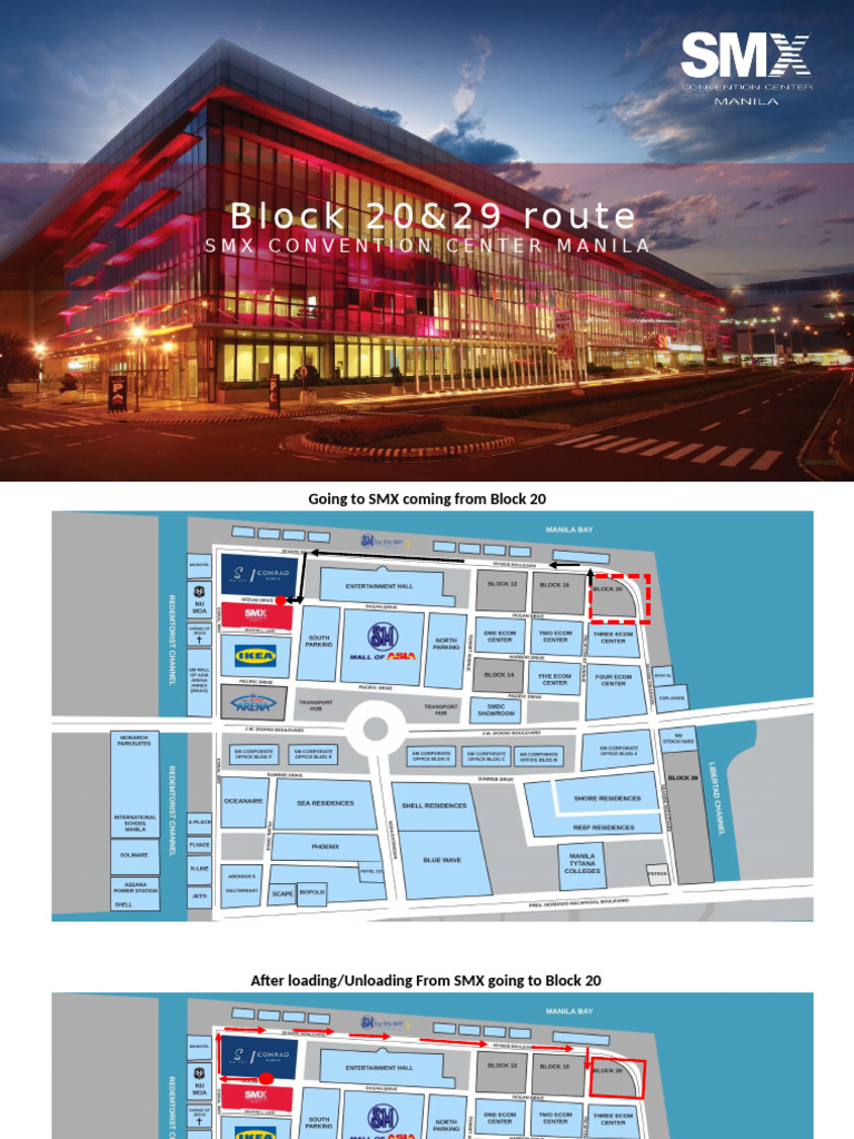 SMX Convention Center Block 20&29 Routes | PDF