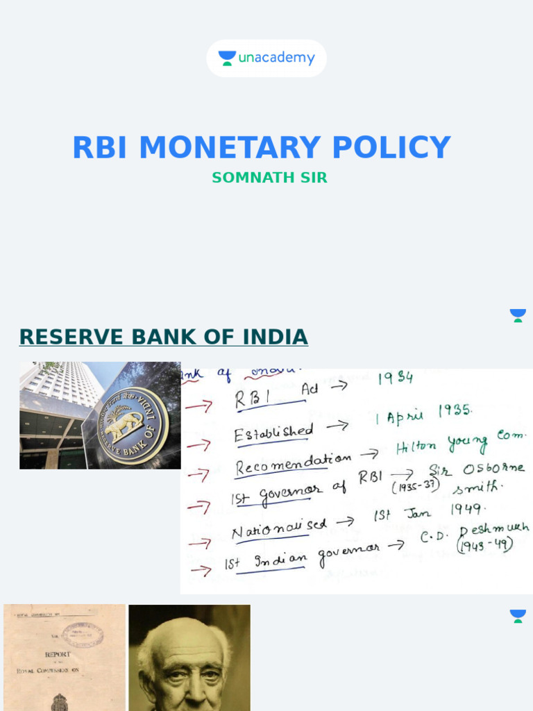 Rbi Monetary Policy | PDF