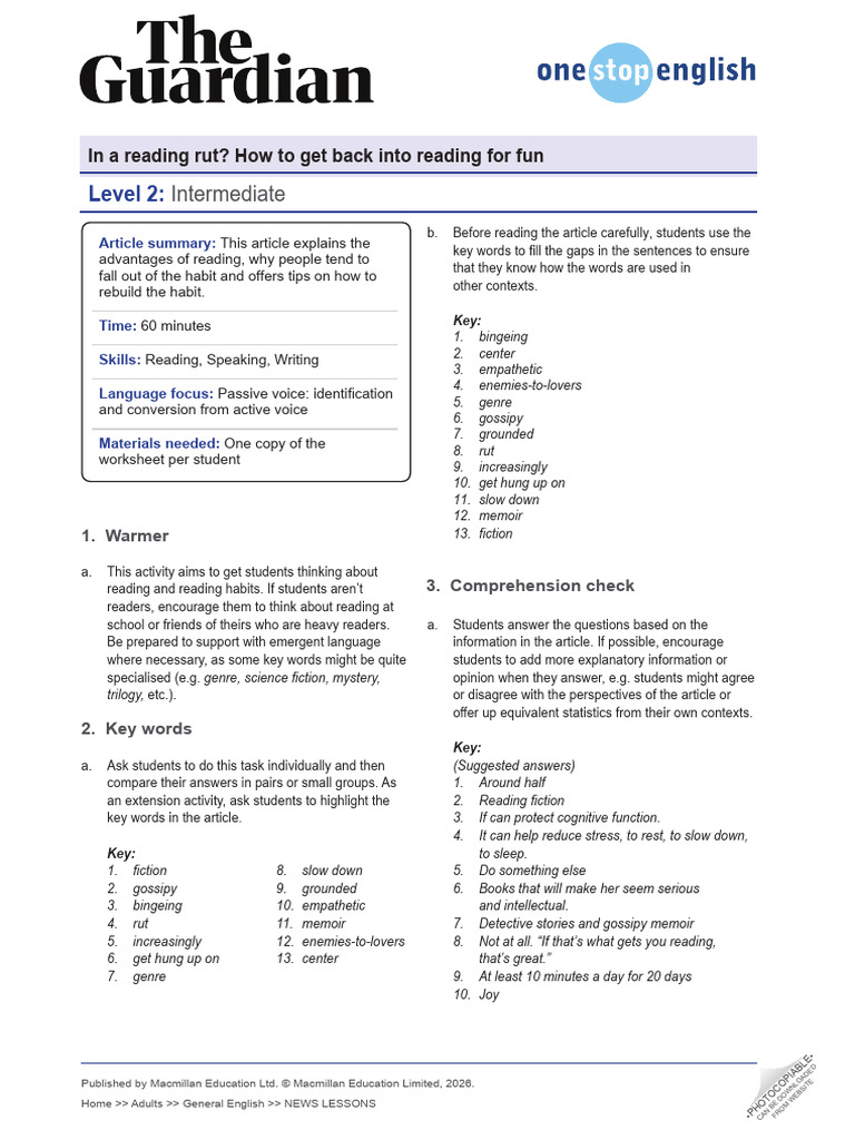 Reviving Your Reading Habit: Tips & Benefits | PDF | Verb | Linguistics