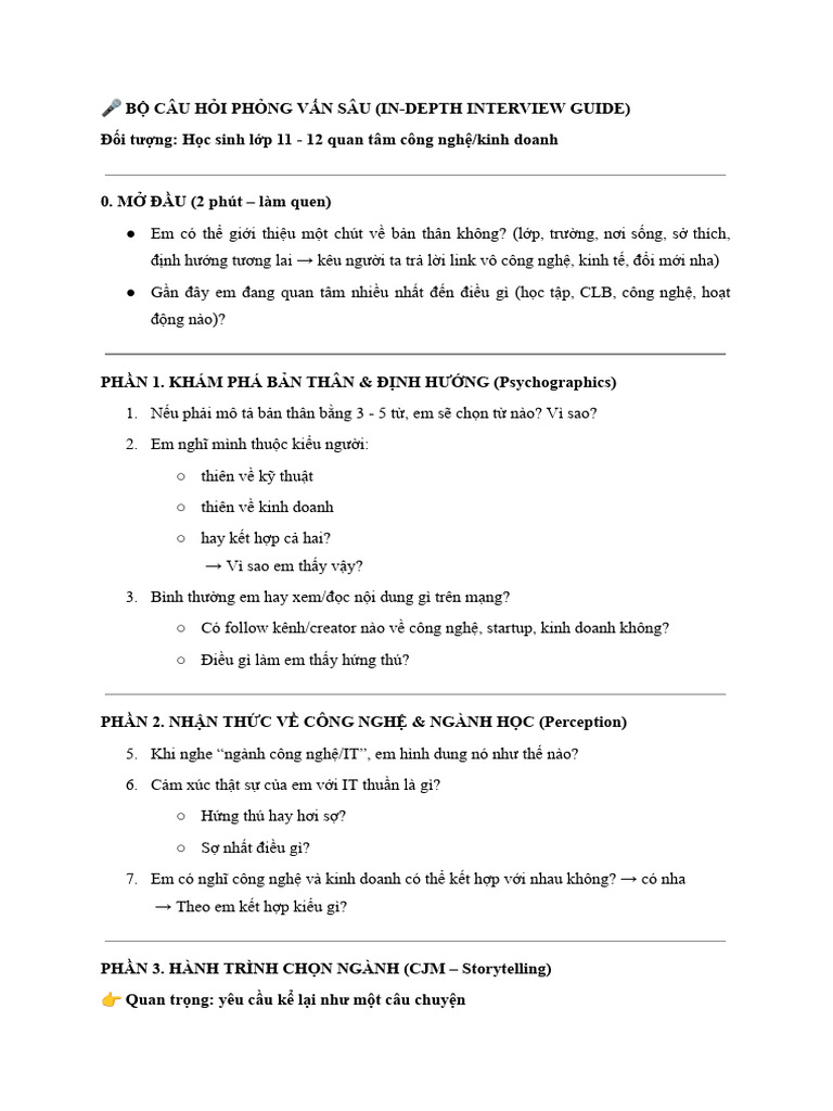 In-Depth Interview | PDF