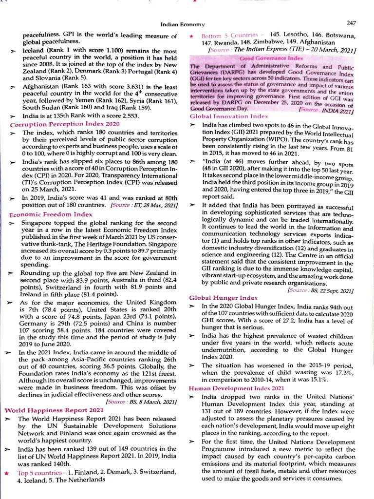 Indian Eco Most Imp GK's From L | PDF