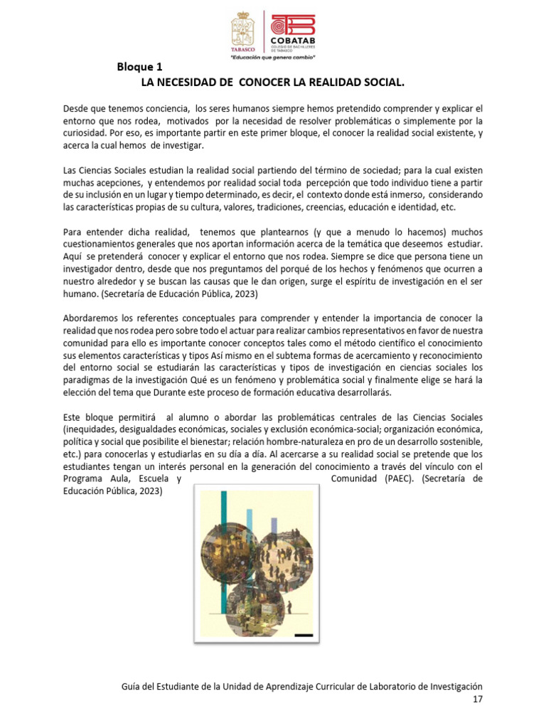 Conociendo la Realidad Social en Investigación | PDF | Conocimiento ...