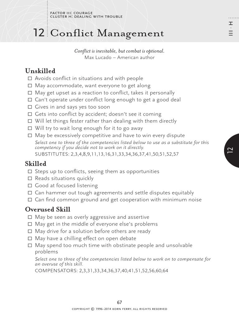 Effective Conflict Management Strategies | PDF