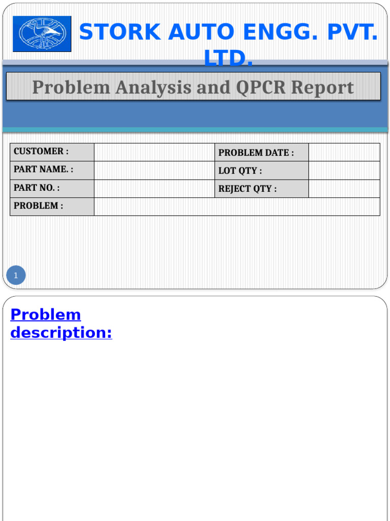 Quality Problem Analysis Report | PDF