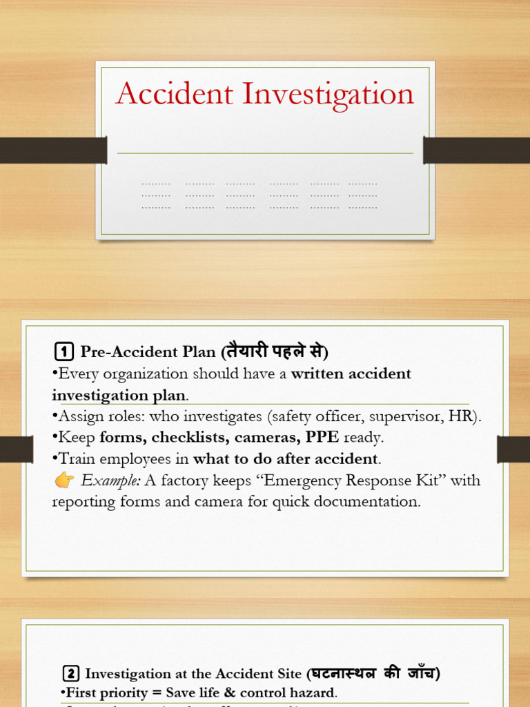 Comprehensive Accident Investigation Guide | PDF