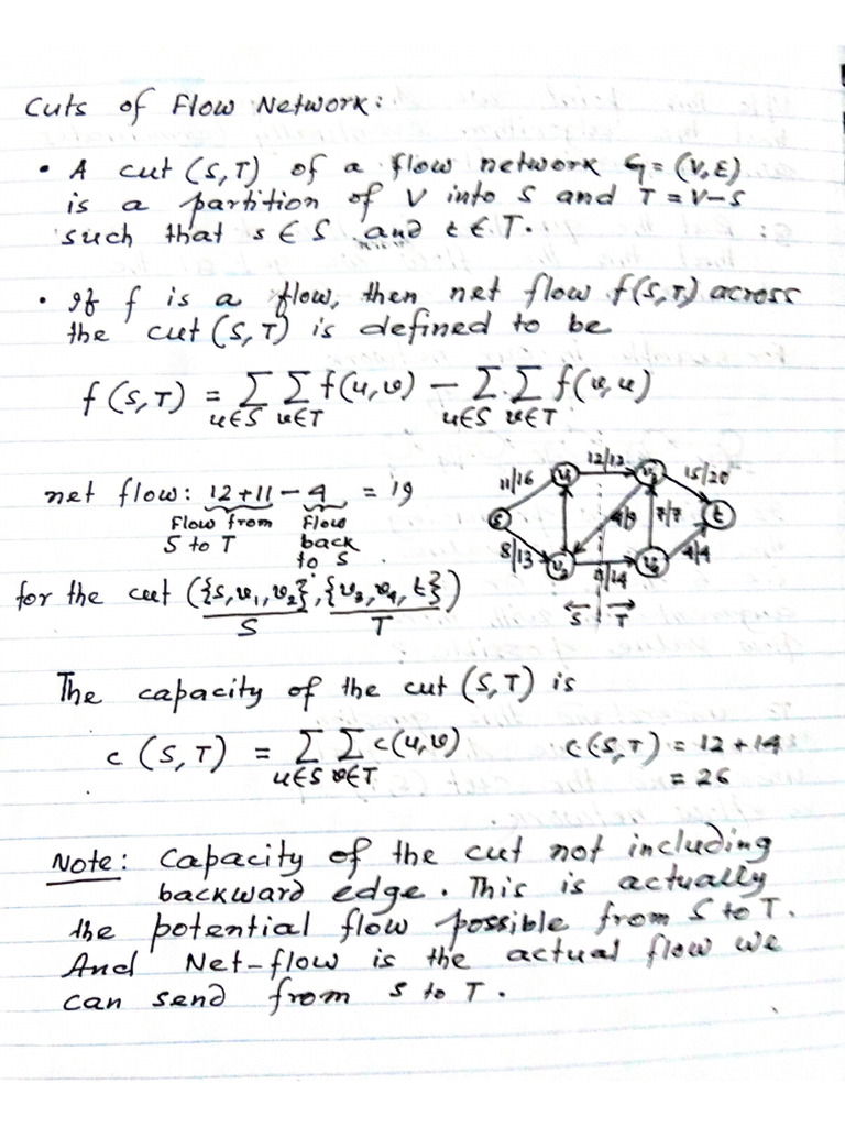 Max Flow Min Cut Proof | PDF