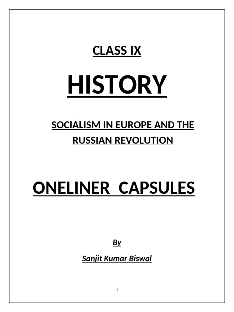 Socialism and the Russian Revolution Insights | PDF | Vladimir Lenin ...
