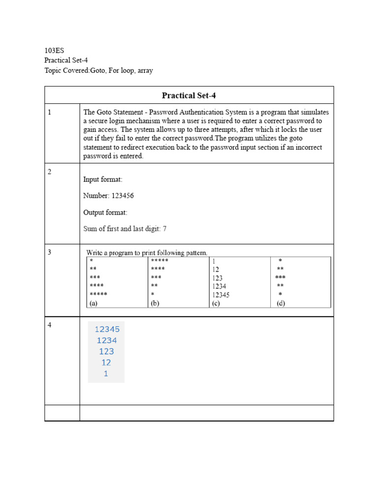 Password Authentication System in C | PDF