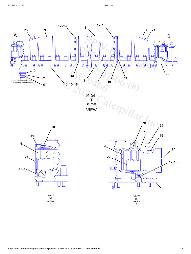 Caterpillar Aftercooler Parts List | PDF