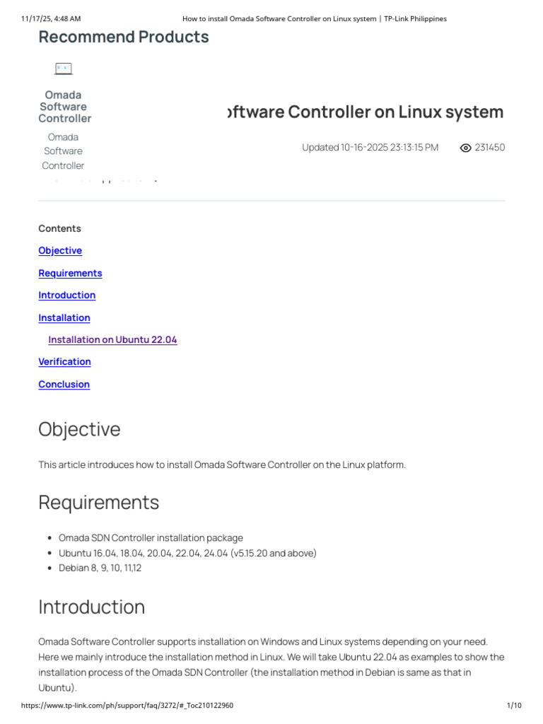Install Omada Controller on Linux Guide | PDF | Computer Engineering ...