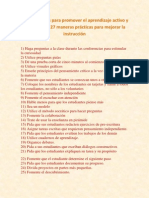 Ideas Prácticas para Promover El Aprendizaje Activo y Cooperativo