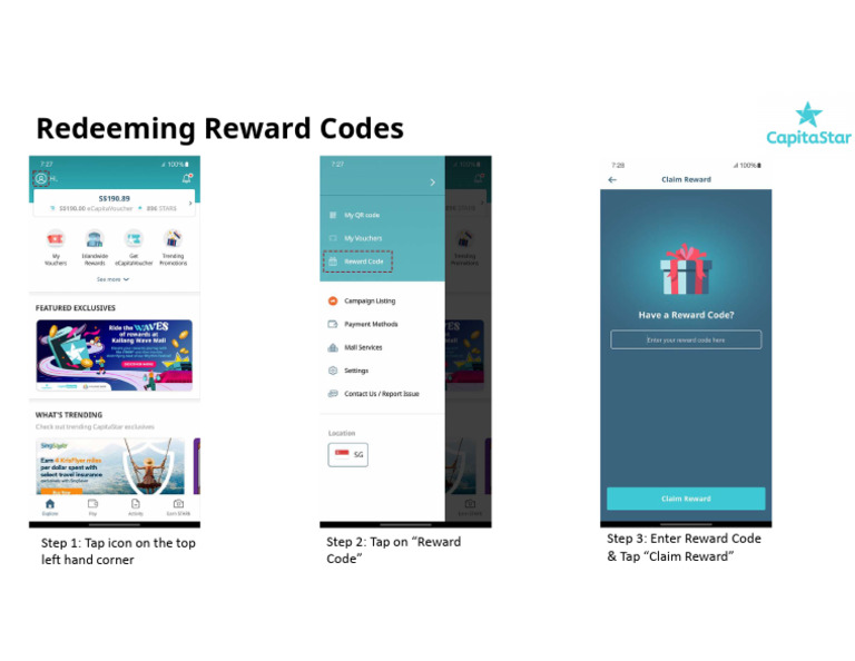 Redeeming Reward Codes 2025 | PDF
