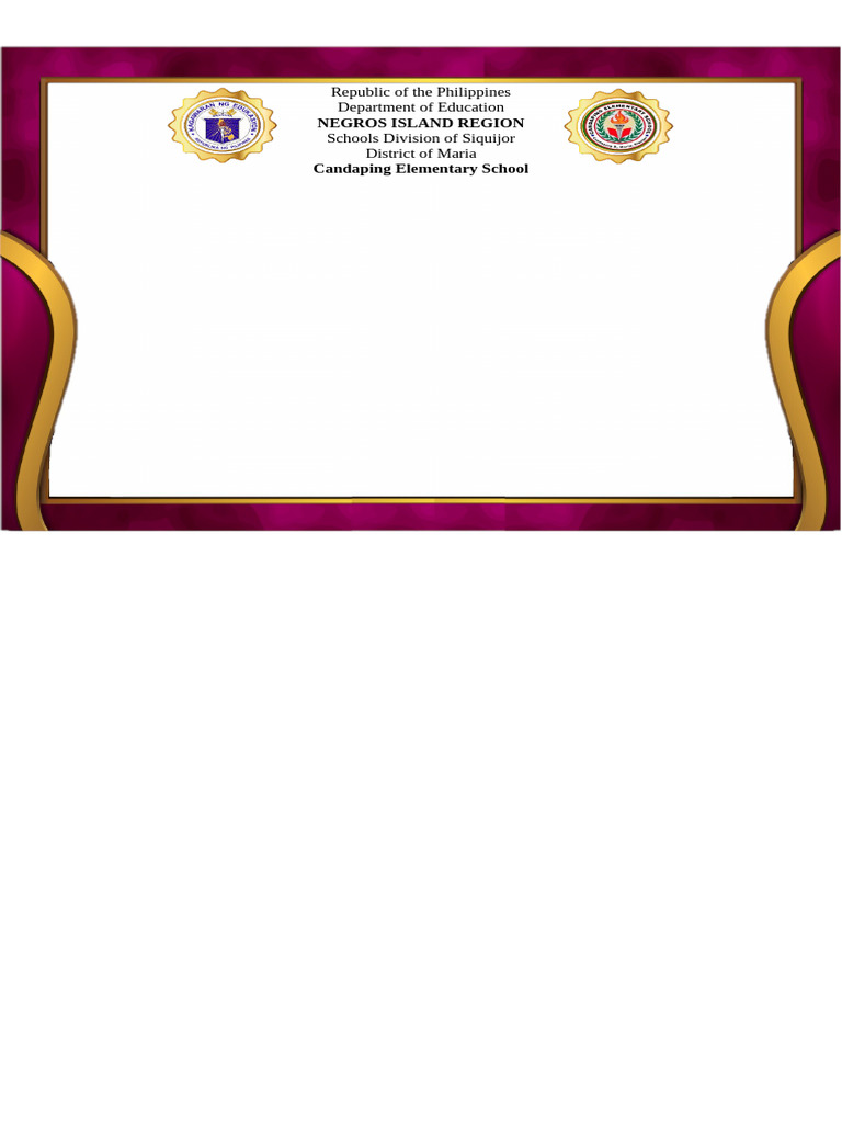 2025-2026 Grade 6 Honors Certificates | PDF