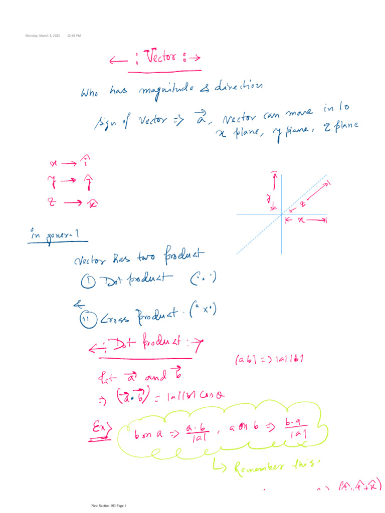 Vector 1 | PDF