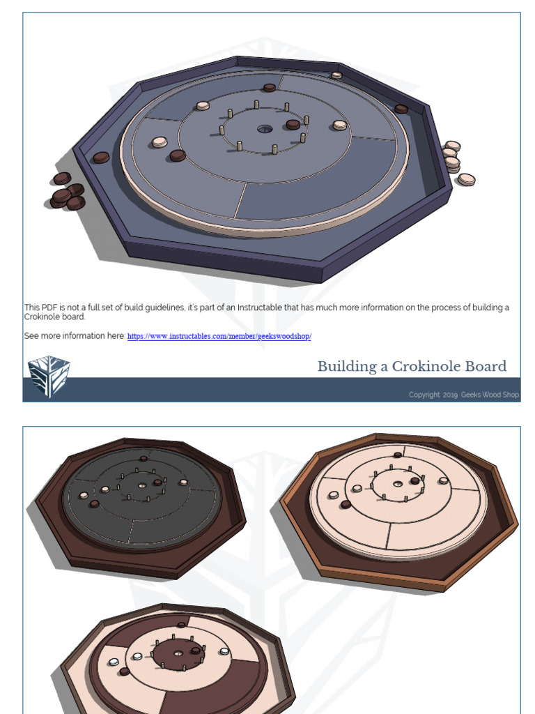 Build Your Own Crokinole Board Guide | PDF