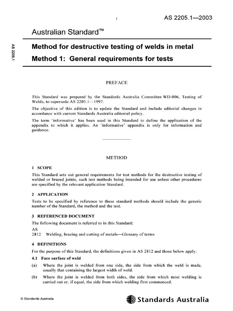 As 2205.1 - 2003 | PDF