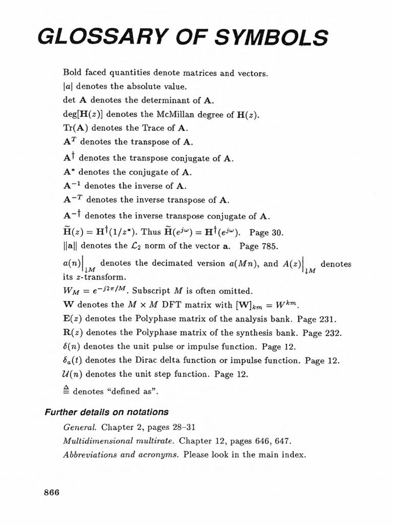 Glossary of Mathematical Symbols | PDF