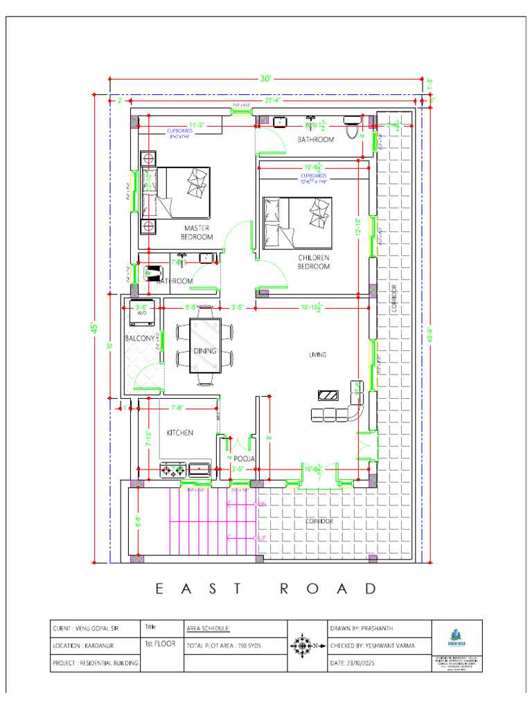Venu Gopal Sir - 1st Floor Plan | PDF