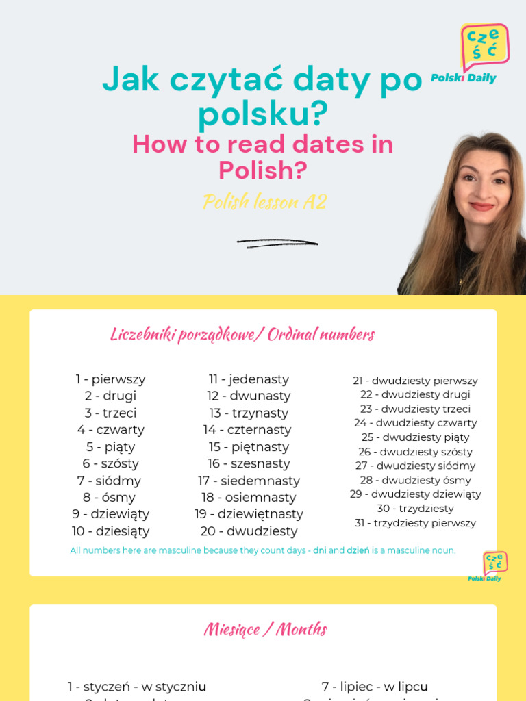 A2 Jak Czytac Daty | PDF