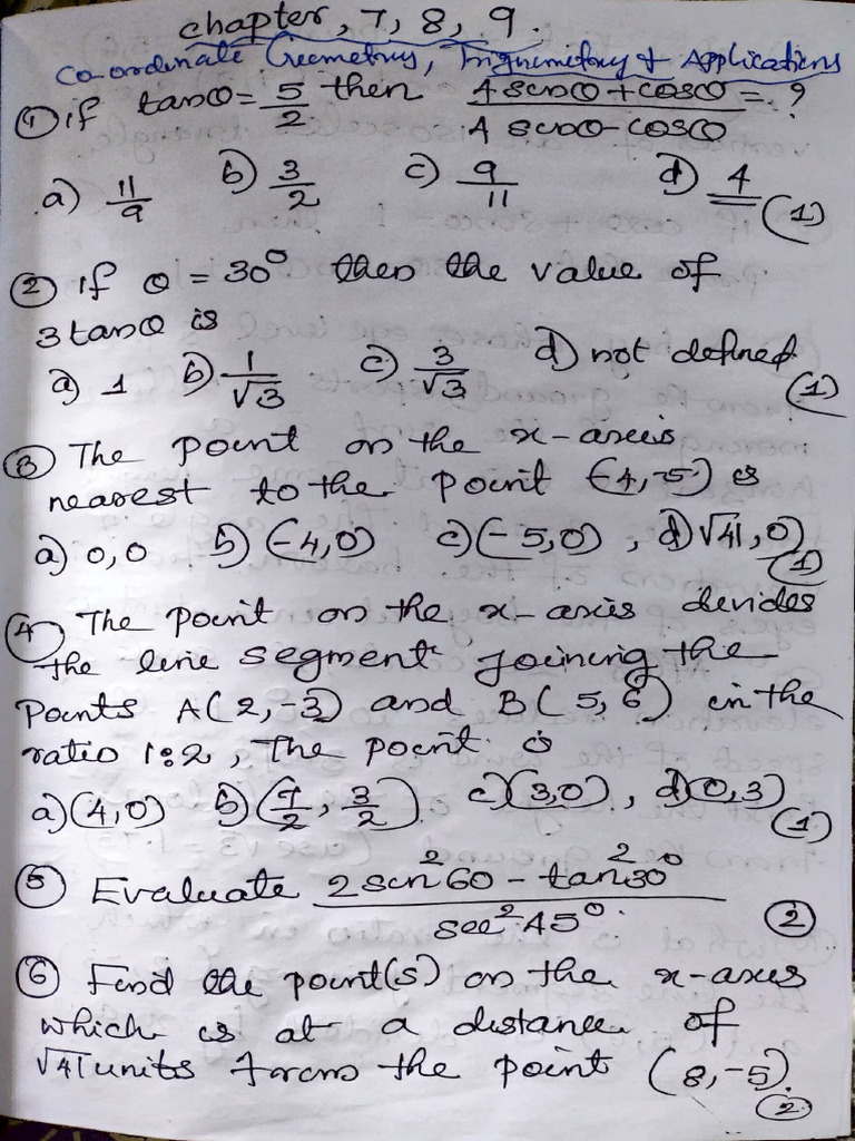 Geometry and Trigonometry Problems | PDF