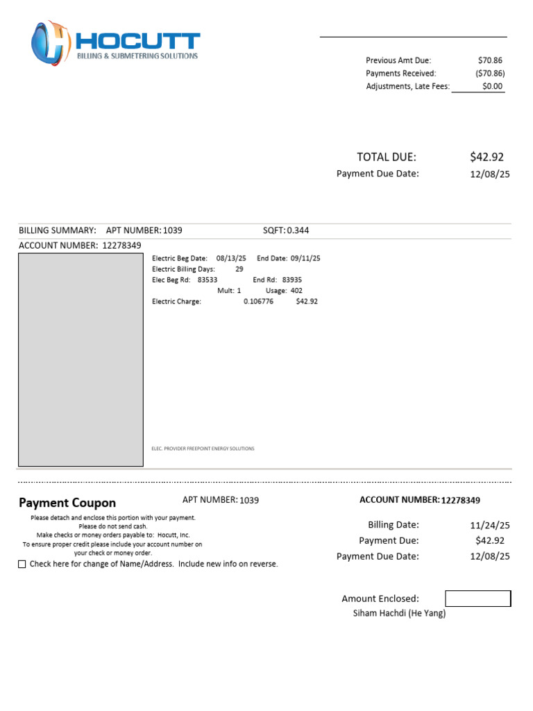 Utility Bill Summary for Account 12278349 | PDF | Economies | Personal ...