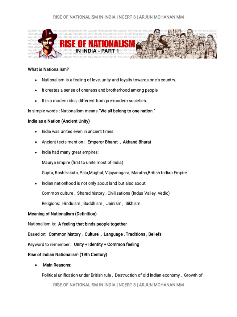 Nationalism in India: Historical Overview | PDF | Indian National ...