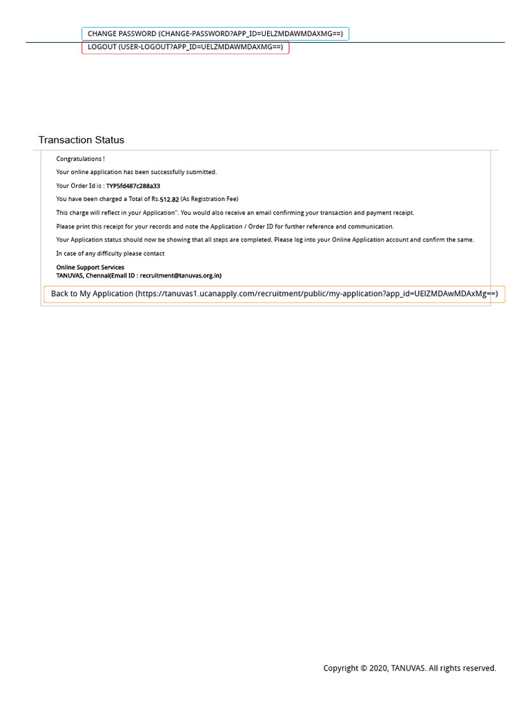 Transaction Status | PDF