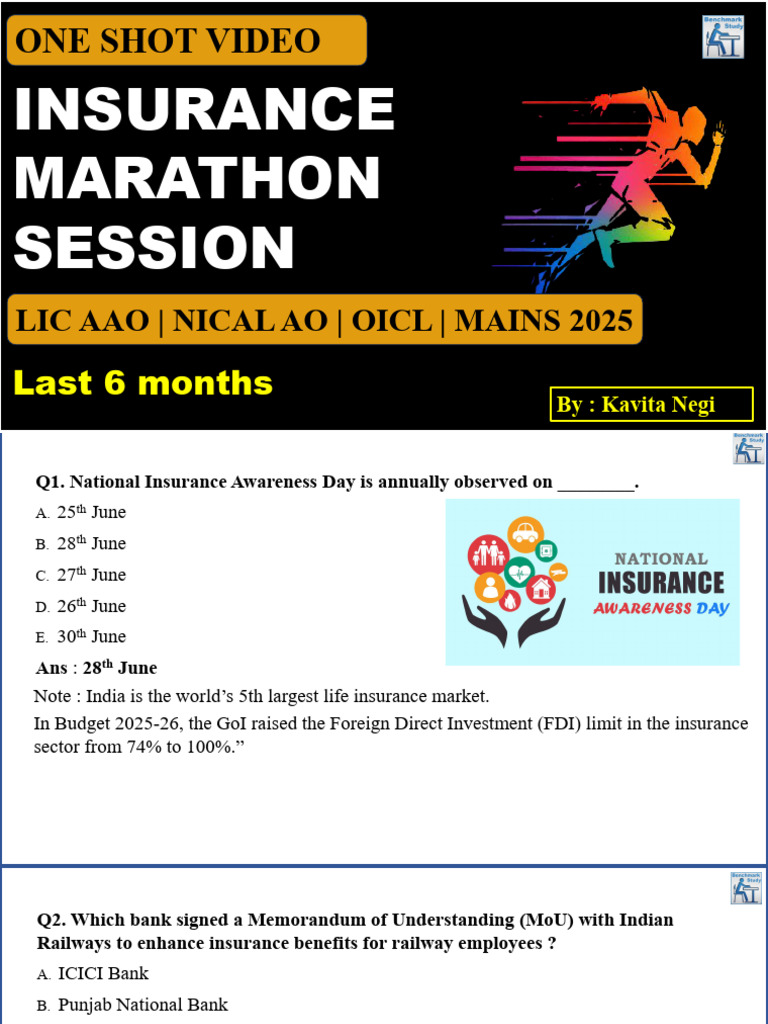 Insurance Updates and Key Policies 2025 | PDF | Insurance | Option ...
