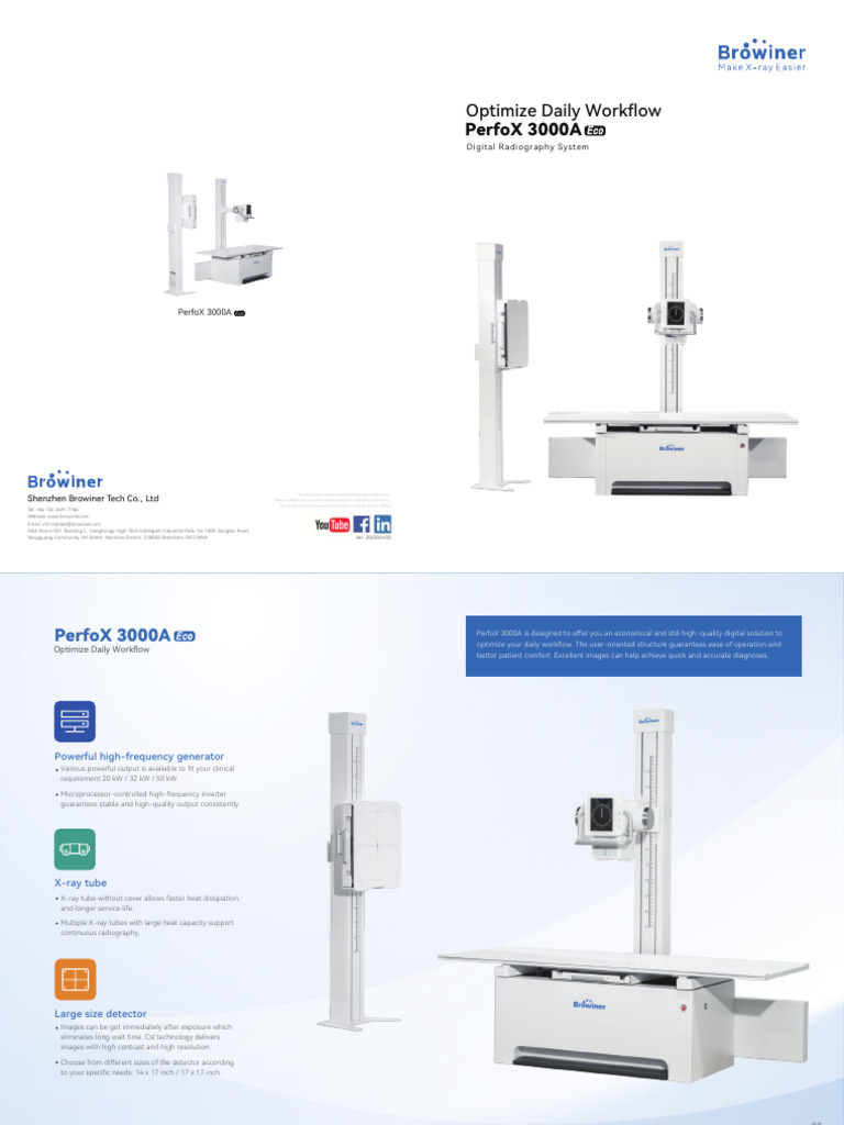 PerfoX 3000A Digital Radiography System | PDF | Radiography | Medical ...