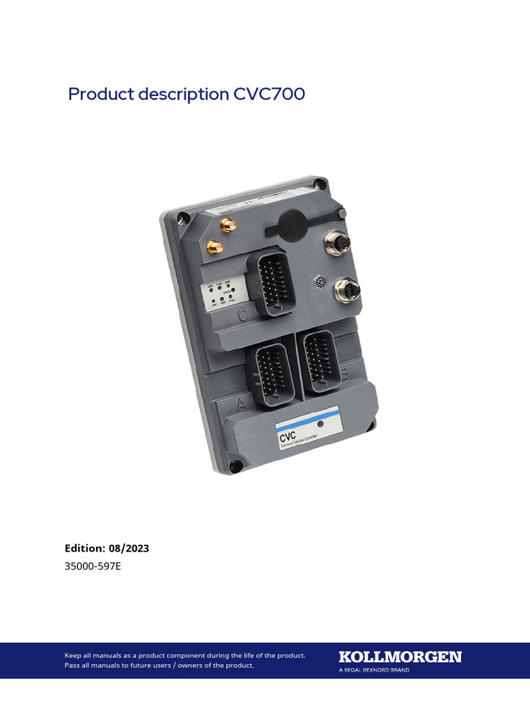 CVC700 Vehicle Controller Overview | PDF | Electrical Connector | Input ...