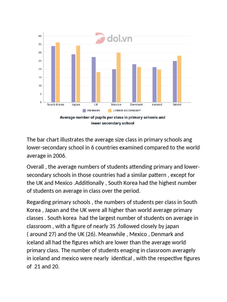 Average Class Sizes in Schools Worldwide | PDF
