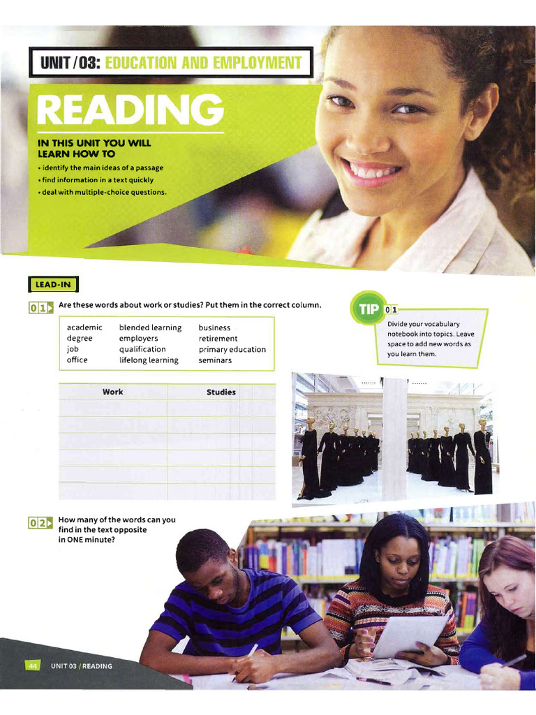 Mindset For IELTS 1 - Unit 3 | PDF