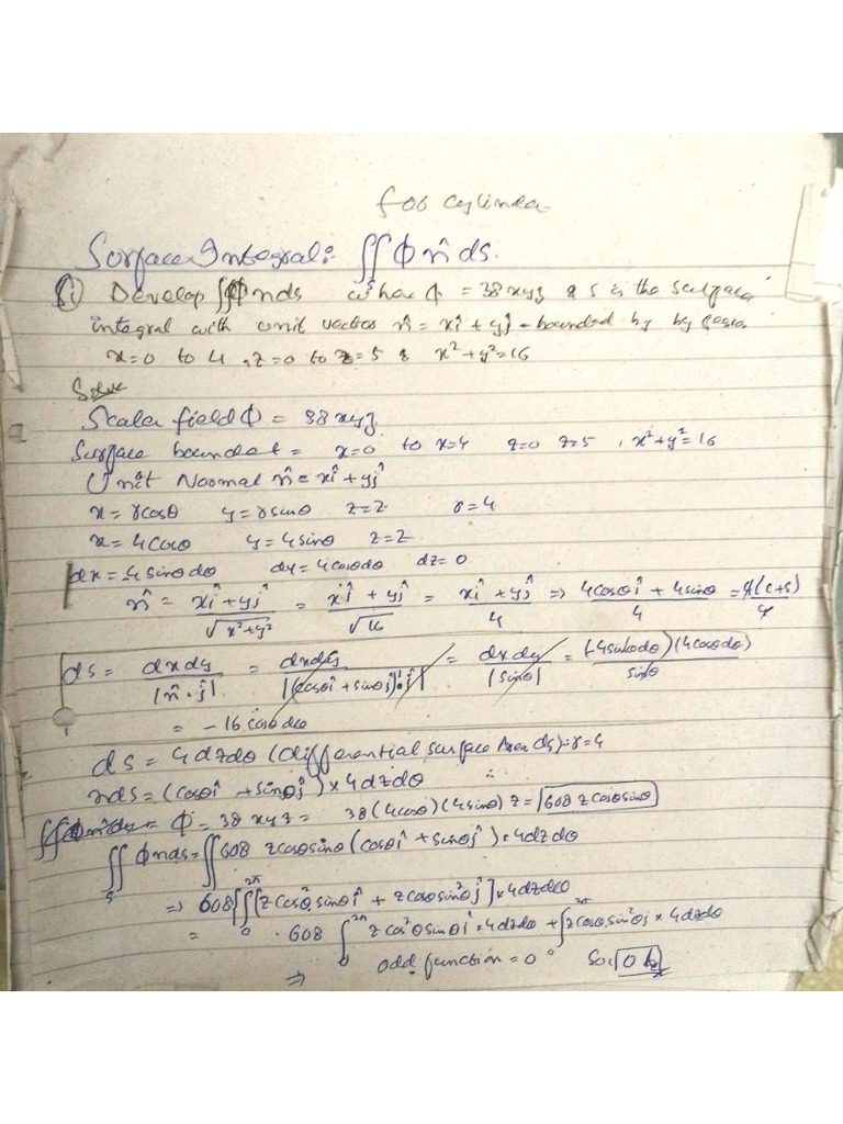 Surface Integral | PDF