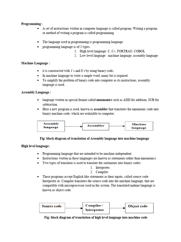 Overview of Programming Languages and Microprocessors | PDF | Central ...