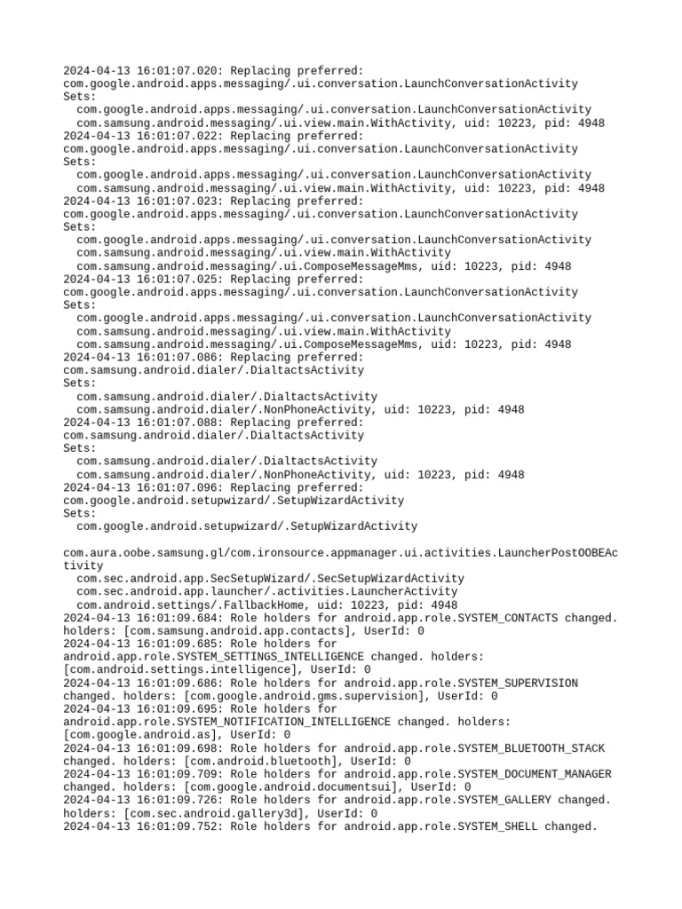 Android App Preference Changes Log | PDF | Operating System Technology ...