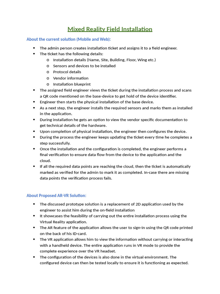 Mixed Reality Installation Process Guide | PDF | Virtual Reality ...