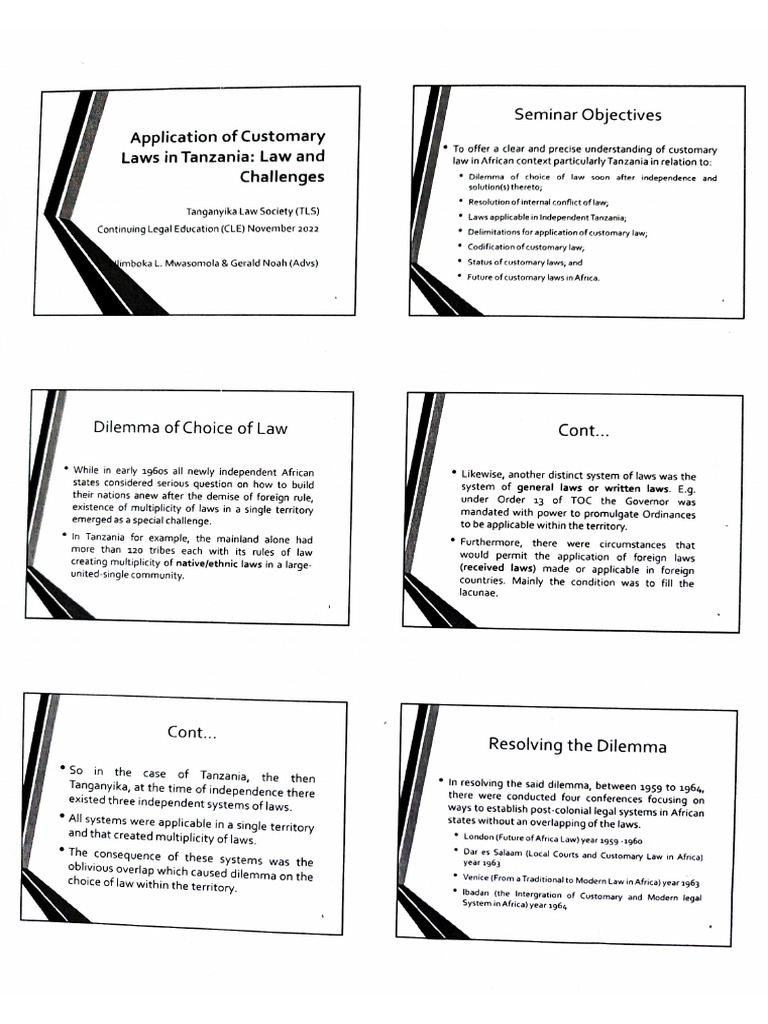 Customary Law | PDF