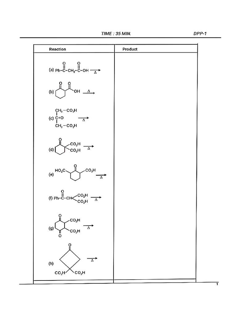 Carboxylic Acid Aldehyde Ketone Heating Effects | PDF
