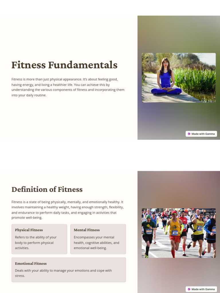 Essential Fitness Components Explained | PDF | Physical Fitness ...
