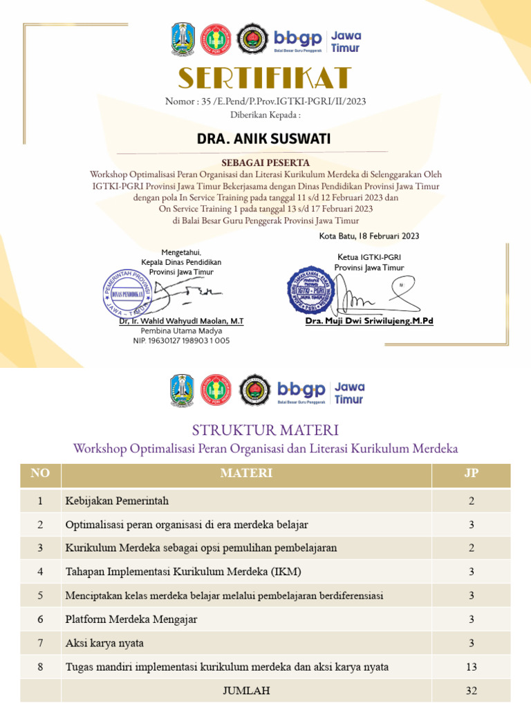 Workshop Kurikulum Merdeka 2023 | PDF