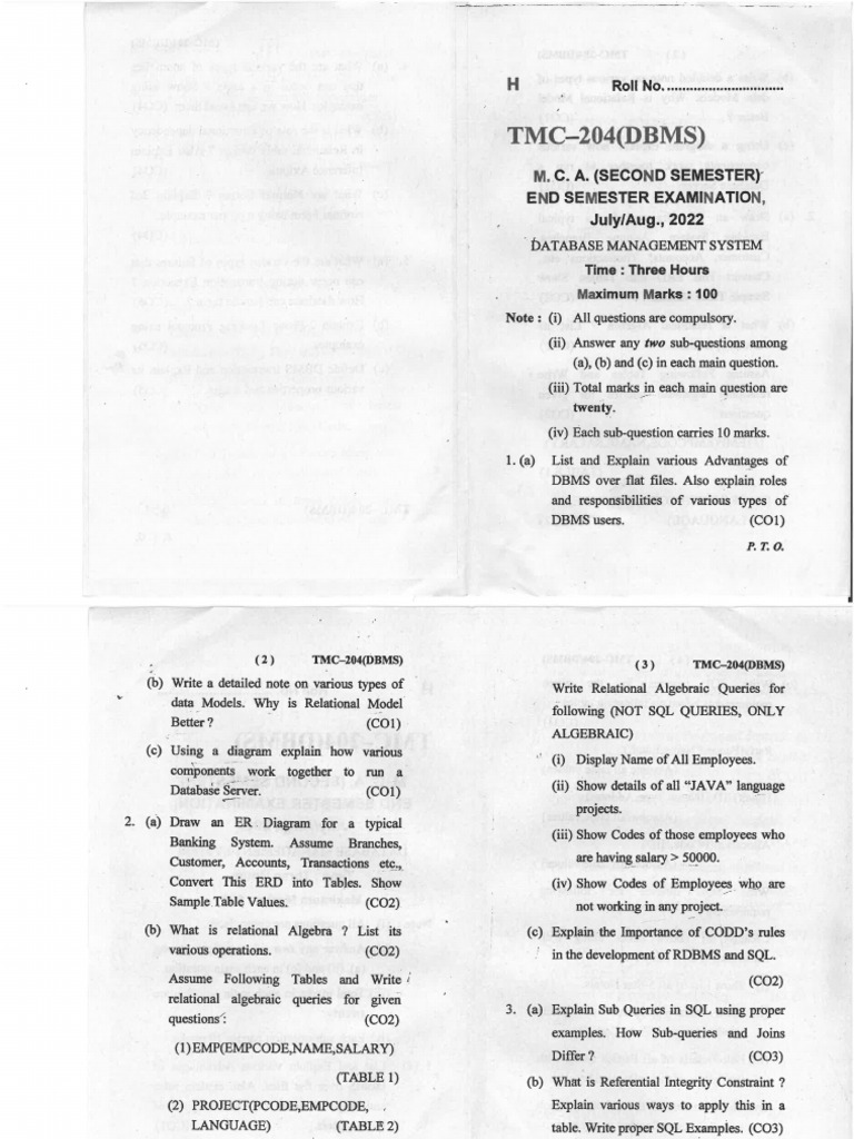 Tmc204 Endsem 2022 Jul | PDF
