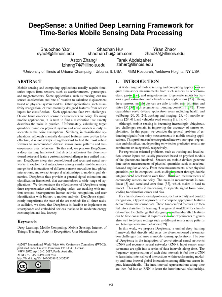 DeepSense: Deep Learning for Mobile Sensing | PDF | Deep Learning ...