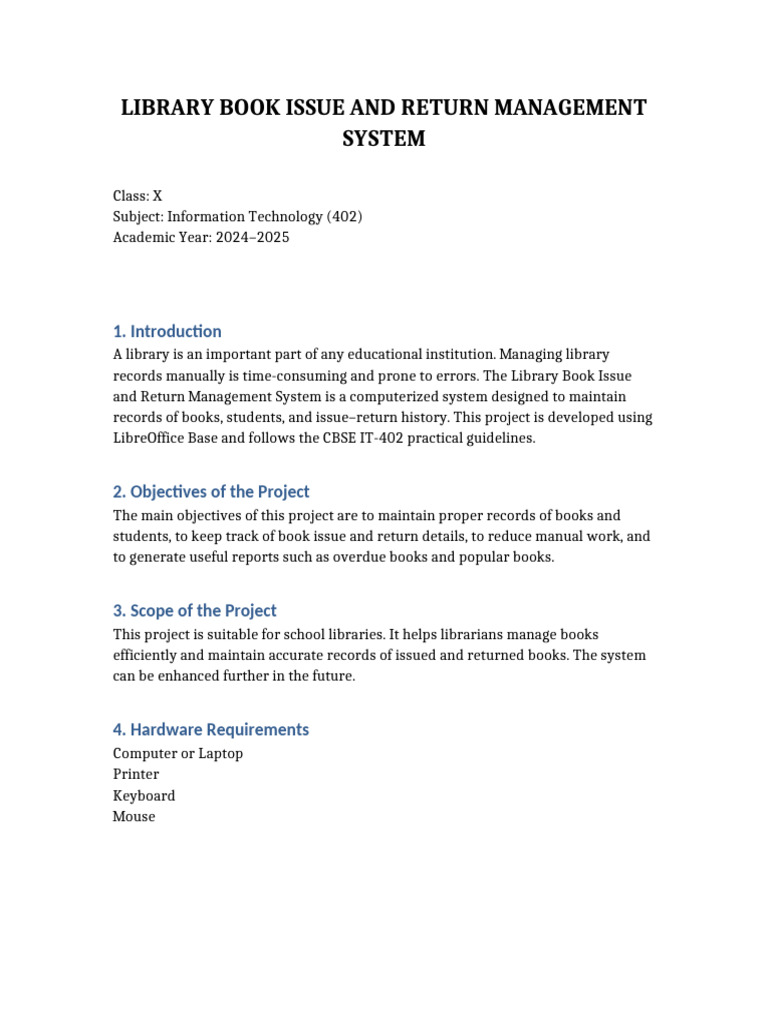 Library Book Management System Guide | PDF | Databases | Libraries