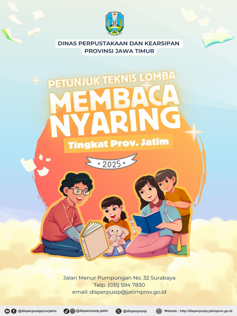 Juknis Lomba Membaca Nyaring Tingkat Provinsi Jawa Timur Tahun 2025 | PDF
