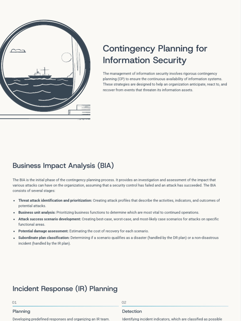 Contingency Planning for Info Security | PDF | Information Security ...